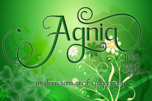 Agnia: A Feminine Script Font for Digital Design