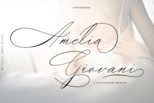 Amelia Giovani: A Refined Script Font for Modern Editorial Design