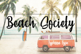 Beach Society: A Brush Stroke Font for Web Design