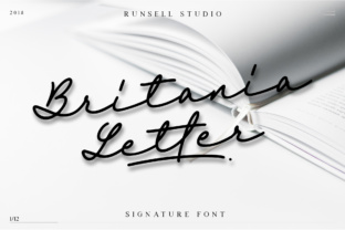 Britania Letter: A Refined Script Font for Editorial Design
