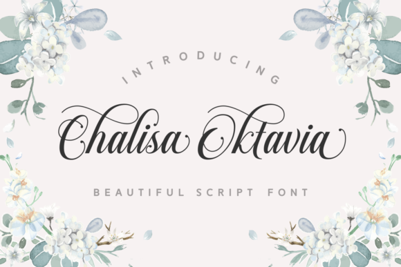 Chalisa Oktavia: A Script Font for Editorial Design
