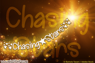 Chasing Stars: A Playful Handwriting Font for Editorial Design