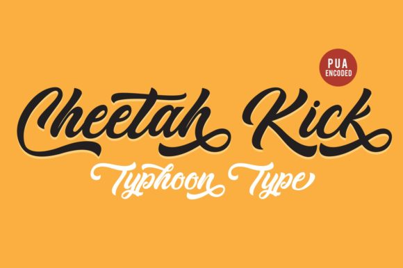 Cheetah Kick: A Bold Script Font for Web Headers