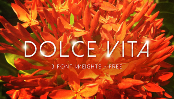 Dolce Vita Typeface for Editorial Design