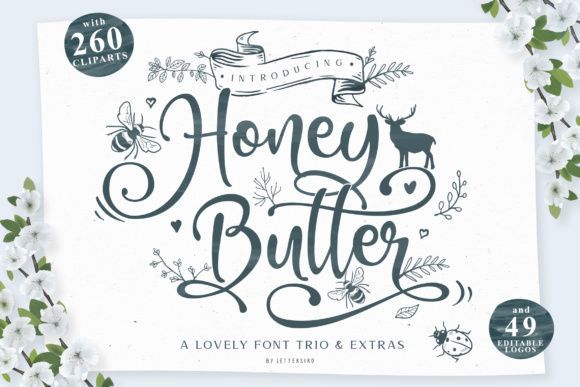 Honey Butter Trio: A Refined Script Typeface
