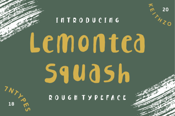 Lemontea Squash Font for Web Design
