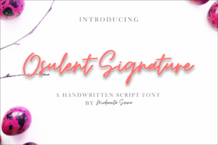 Osulent: A Modern Script Font for Web Design