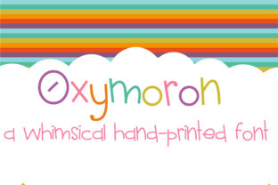 Oxymoron Font: Whimsical Script for Crafters