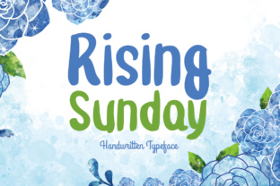 Rising Sunday: A Warm Font for Crafters