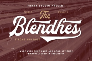 The Blendhes: A Bold Script Font for Editorial Design