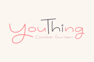 Youthing October Fourteen: A Script Font for Editorial Design